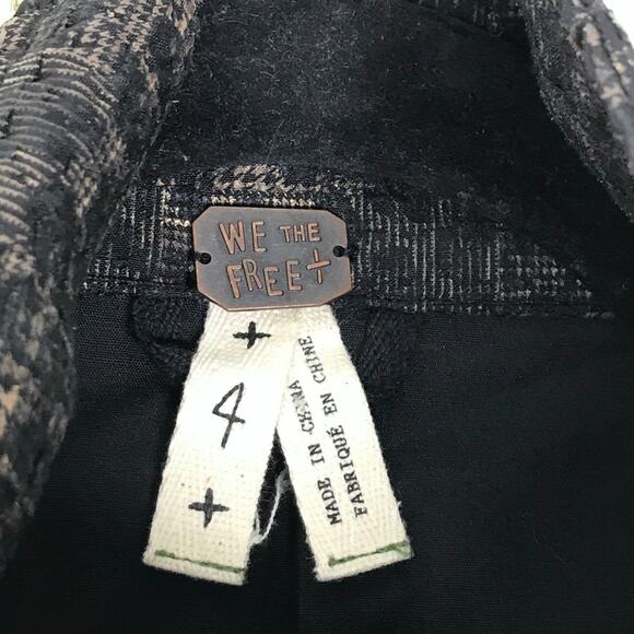 We The Free Size 4 Pop Moto Leopard Print Jacket Animal Zippered Brown Red Boho - Picture 7 of 8